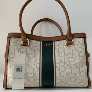 Calvin Klein Logo Medium Purse Shoulder Handbag Bag